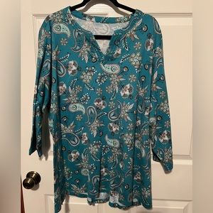 🍀Kim Rogers 3x Paisley Top🍀